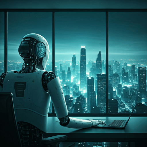 オフィスで稼働するロボット